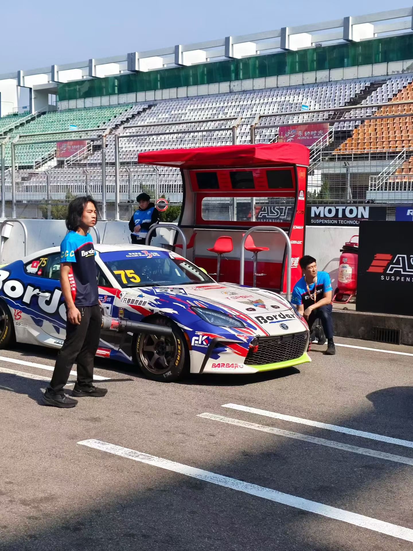 Barbaro CAC Racing Toyota GR86 #75 in pit lane